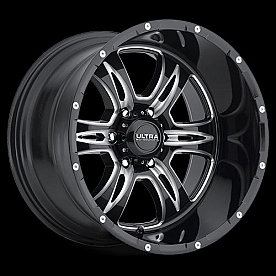 Ultra Wheel Predator II 249 - 20 x 9 Black With Natural Accents - 249-2963BM+18