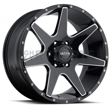 Ultra Wheel Tempest 205 - 20 x 9 Black With Natural Accents - 205-2963BM+25