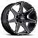 Ultra Wheel Tempest 205 - 20 x 9 Black With Natural Accents - 205-2963BM+25