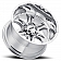 Ultra Wheel Predator II 249 - 20 x 12 Silver - 249-2363C44