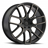 Black Rhino Wheel Kunene - 22 x 9.5 Black With Dark Tinted Natural Accents - 2295KUN306135M87