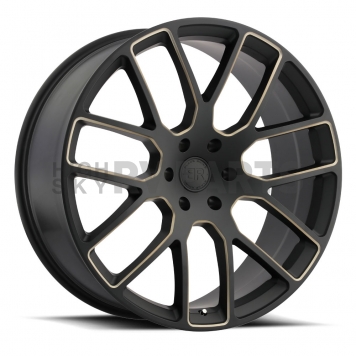 Black Rhino Wheel Kunene - 22 x 9.5 Black With Dark Tinted Natural Accents - 2295KUN306135M87