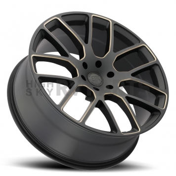 Black Rhino Wheel Kunene - 22 x 9.5 Black With Dark Tinted Natural Accents - 2295KUN306135M87-2