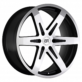 Black Rhino Wheel Peak - 22 x 9.5 Black With Natural Face - 2295PEK306135B87