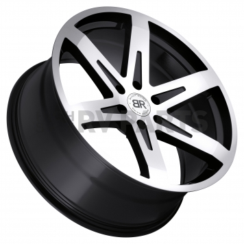 Black Rhino Wheel Peak - 22 x 9.5 Black With Natural Face - 2295PEK306135B87-2