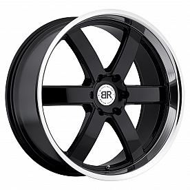 Black Rhino Wheel Pondora - 22 x 9.5 Black With Natural Lip - 2295PND306135B87