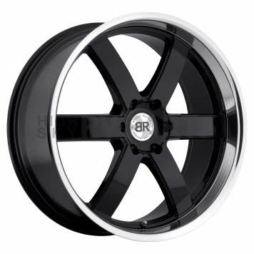 Black Rhino Wheel Pondora - 22 x 9.5 Black With Natural Lip - 2295PND306135B87