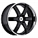 Black Rhino Wheel Pondora - 22 x 9.5 Black With Natural Lip - 2295PND306135B87