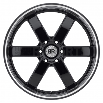 Black Rhino Wheel Pondora - 22 x 9.5 Black With Natural Lip - 2295PND306135B87-1