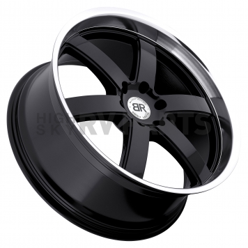 Black Rhino Wheel Pondora - 22 x 9.5 Black With Natural Lip - 2295PND306135B87-2