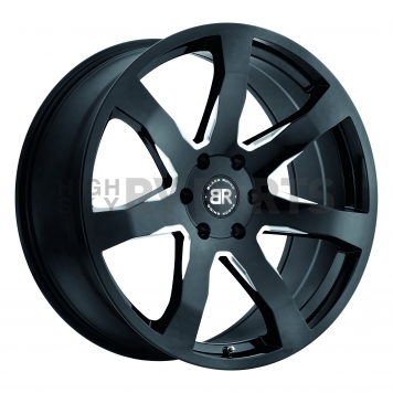 Black Rhino Wheel Mozambique - 22 x 9.5 Black With Natural Accents - 2295MZA306135B87