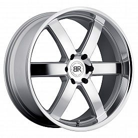 Black Rhino Wheel Pondora - 22 x 9.5 Silver With Natural Face - 2295PND306135S87