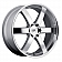 Black Rhino Wheel Pondora - 22 x 9.5 Silver With Natural Face - 2295PND306135S87