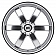 Black Rhino Wheel Pondora - 22 x 9.5 Silver With Natural Face - 2295PND306135S87