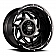 Grid Wheel GD14 - 22 x 12 Black With Natural Accents - GD1422120237M408