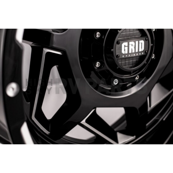 Grid Wheel GD14 - 22 x 12 Black With Natural Accents - GD1422120237M408-2