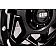 Grid Wheel GD14 - 22 x 12 Black With Natural Accents - GD1422120237M408