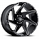 Ultra Wheel Vortex 206 - 22 x 12 Black With Natural Accents - 206-2263BM44