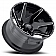 Ultra Wheel Vortex 206 - 22 x 12 Black With Natural Accents - 206-2263BM44