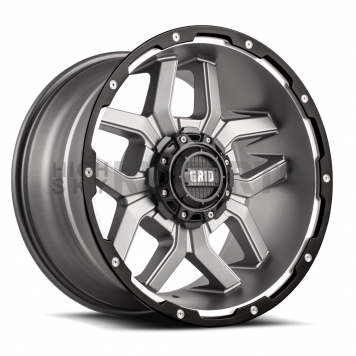 Grid Wheel GD07 - 18 x 9 Anthracite With Black Lip - GD0718090052A1587