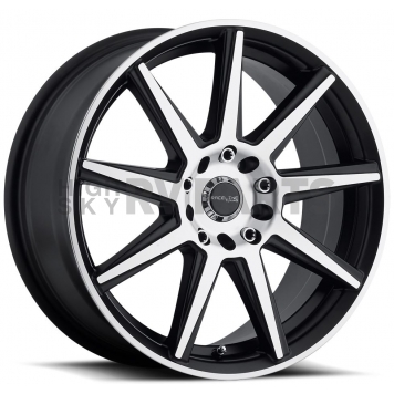 RaceLine Wheel 18 Diameter 42 Offset Aluminum Black With Natural Face Single