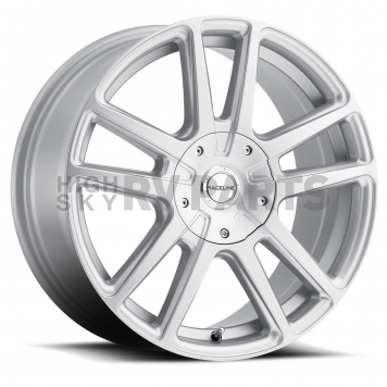 RaceLine Wheel 18 Diameter 40 Offset Aluminum Silver Single