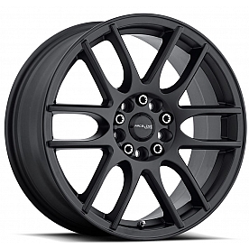 RaceLine Wheel 18 Diameter 42 Offset Aluminum Black Single