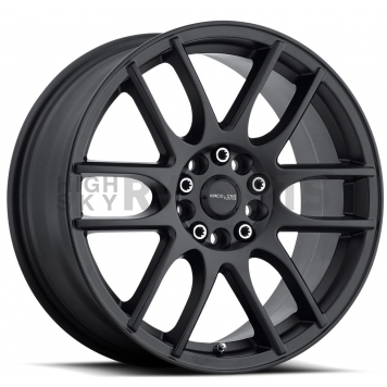 RaceLine Wheel 18 Diameter 42 Offset Aluminum Black Single