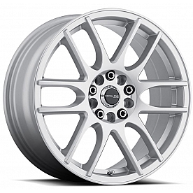 RaceLine Wheel 18 Diameter 42 Offset Aluminum Silver Single