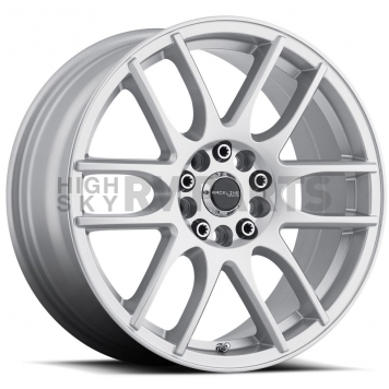 RaceLine Wheel 18 Diameter 42 Offset Aluminum Silver Single