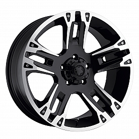 Ultra Wheel Maverick 234/235 - 18 x 9 Black With Diamond Cut Accents - 235-8973B