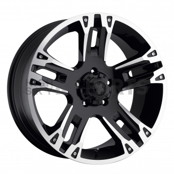 Ultra Wheel Maverick 234/235 - 18 x 9 Black With Diamond Cut Accents - 235-8973B