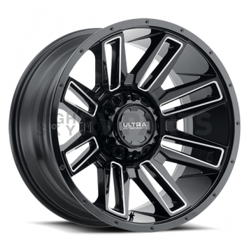 Ultra Wheel 18 Diameter 1 Offset Painted Gloss With Milled Accents Single - 236-8905BM+01