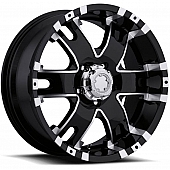 Ultra Wheel Baron 201/202 - 18 x 9 Black With Diamond Cut Accents - 202-8973B