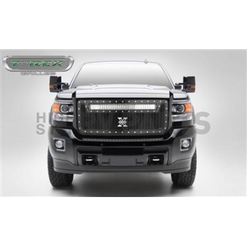 T-Rex Truck Products Grille Insert - Honeycomb Rectangular Black Powder Coated Steel - 7312111