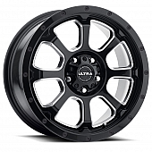 Ultra Wheel 18 Diameter 35 Offset Clear Coated Gloss With Milled Accents Single - 219-8874BM+35