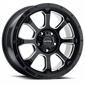 Ultra Wheel 18 Diameter 35 Offset Clear Coated Gloss With Milled Accents Single - 219-8874BM+35