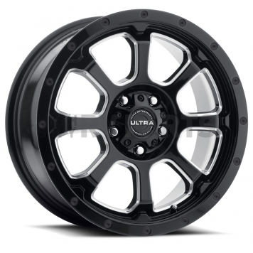 Ultra Wheel 18 Diameter 35 Offset Clear Coated Gloss With Milled Accents Single - 219-8874BM+35