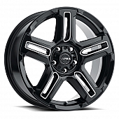 Ultra Wheel 18 Diameter 30 Offset Clear Coated Gloss With Milled Accents Single - 258-8874BM+30