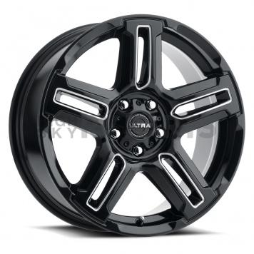 Ultra Wheel 18 Diameter 30 Offset Clear Coated Gloss With Milled Accents Single - 258-8874BM+30