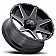 Ultra Wheel Tempest 205 - 18 x 9 Black With Natural Accents - 205-8973BM+12
