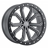 Black Rhino Wheel Trabuco - 20 x 10 Gun Metal With Black Lip And Silver Bolts - 2010TBC305127G71
