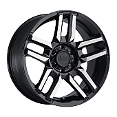 Black Rhino Wheel Mesa - 20 x 9 Black With Natural Face - 2090MSA-85127F71