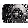 Grid Wheel GD03 - 20 x 9 Black With Natural Accents - GD0320090052M1587