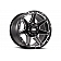 Grid Wheel GD06 - 20 x 9 Black With Natural Accents - GD0620090052M187