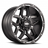Grid Wheel GD07 - 20 x 10 Black With Natural Accents - GD0720100027F278