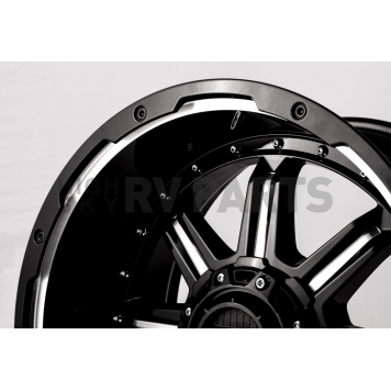 Grid Wheel GD10 - 20 x 9 Gloss Black With Natural Accents - GD1020090052M0087-3