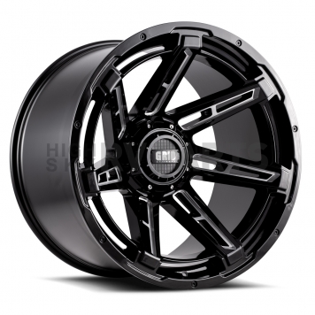 Grid Wheel GD12 - 20 x 9 Black With Natural Accents - GD1220090052M0087