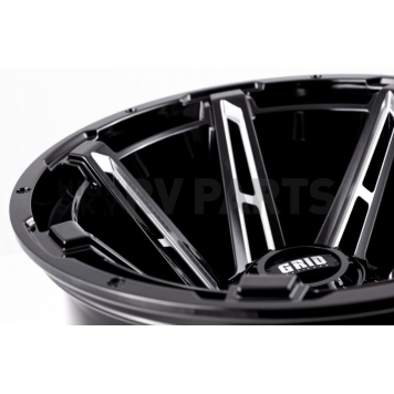 Grid Wheel GD12 - 20 x 9 Black With Natural Accents - GD1220090027M1578-2