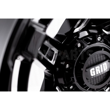 Grid Wheel GD12 - 20 x 9 Black With Natural Accents - GD1220090027M1578-4